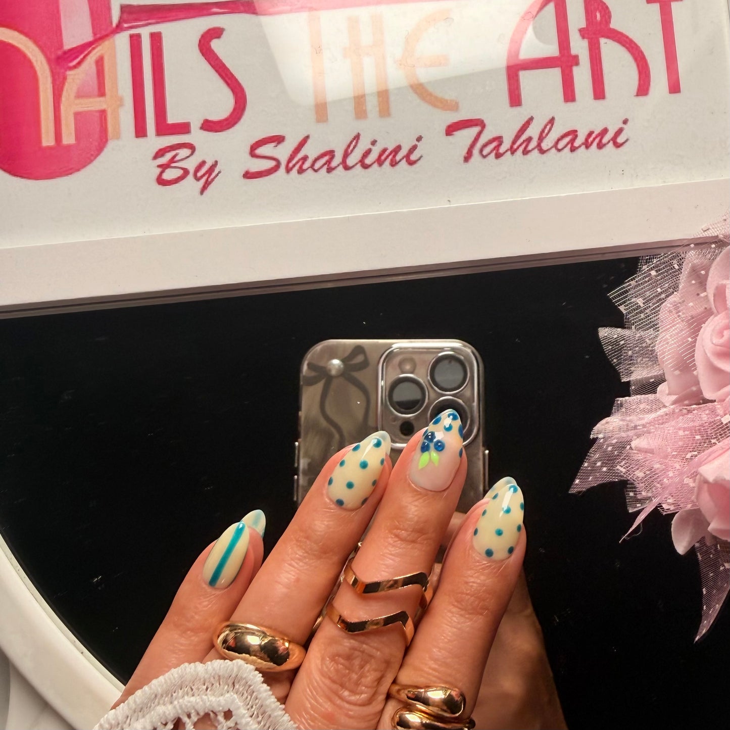 Berry Bliss Nail Set | Cute Pastel Press-On Nails | Handmade Aesthetic 3d Gel Nails (Universal)