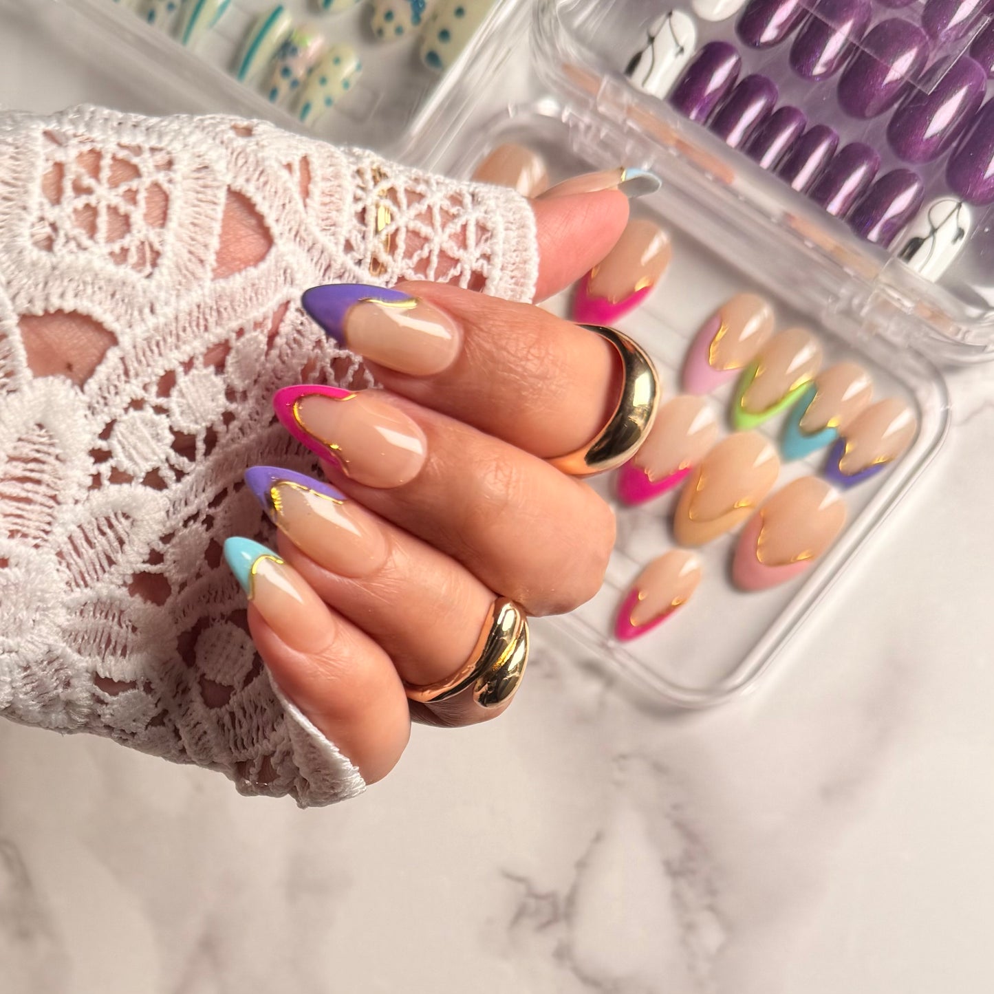 Candy Wave Press On Nails (Universal)