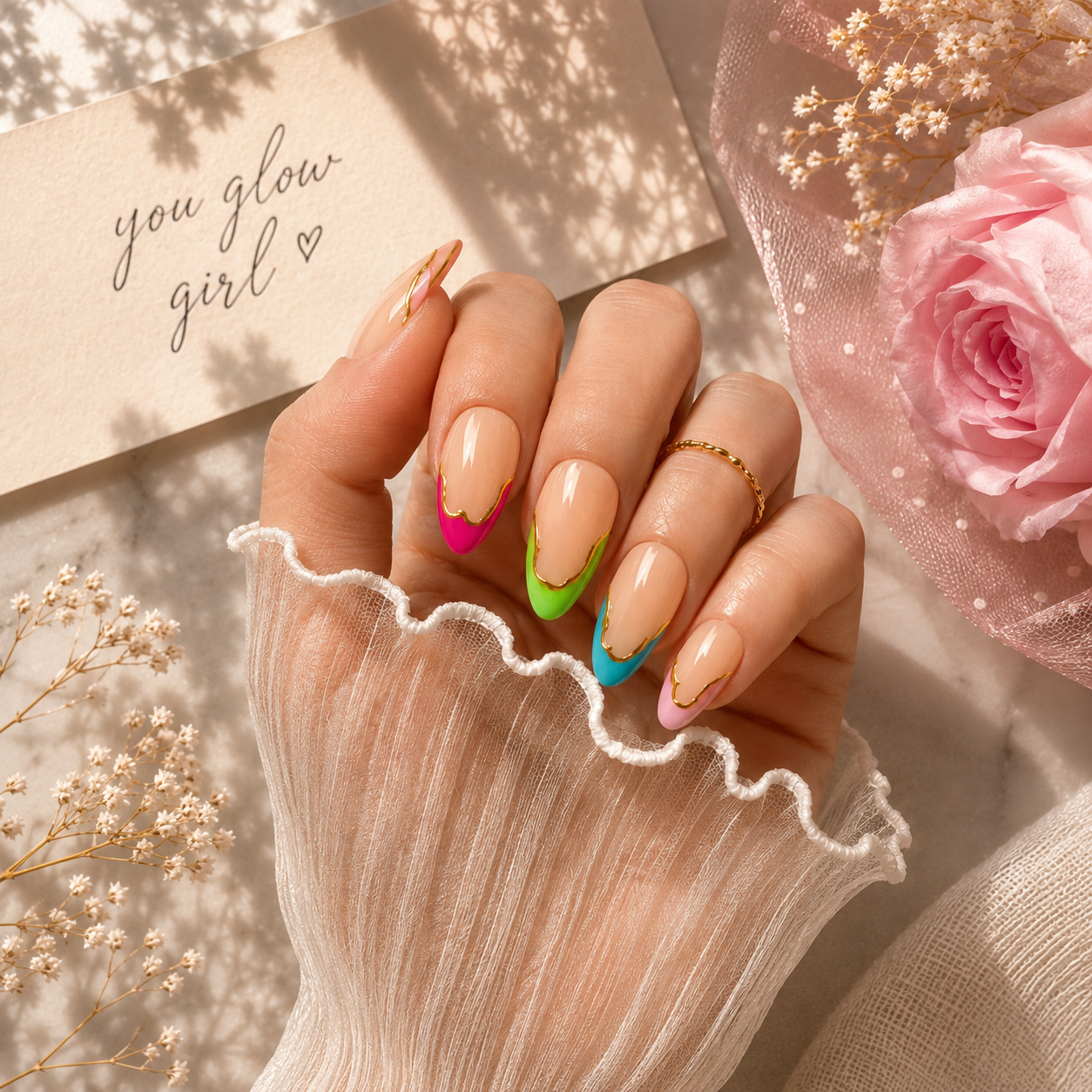 Candy Wave Press On Nails (10 nails)