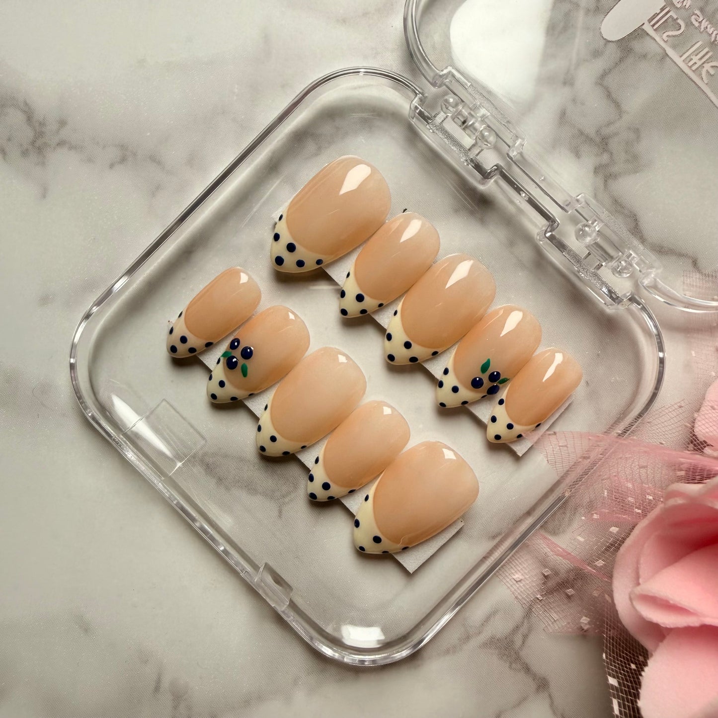 Blueberry Kiss Press On Nails (10 nails)