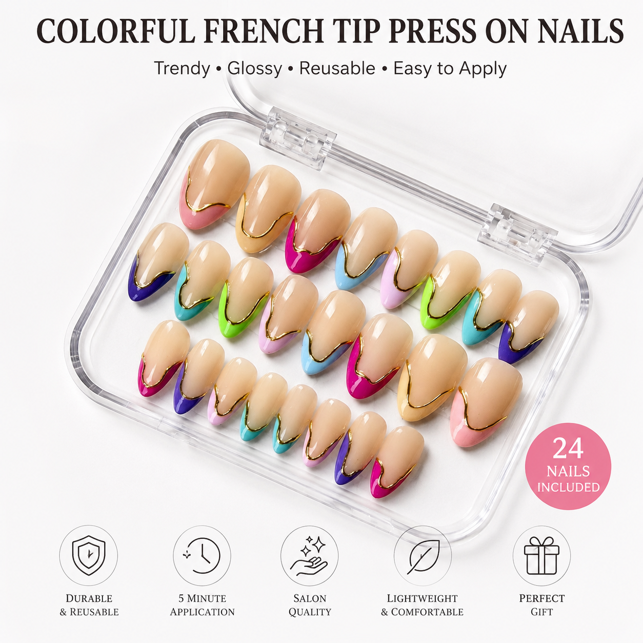 Candy Wave Press On Nails (Universal)