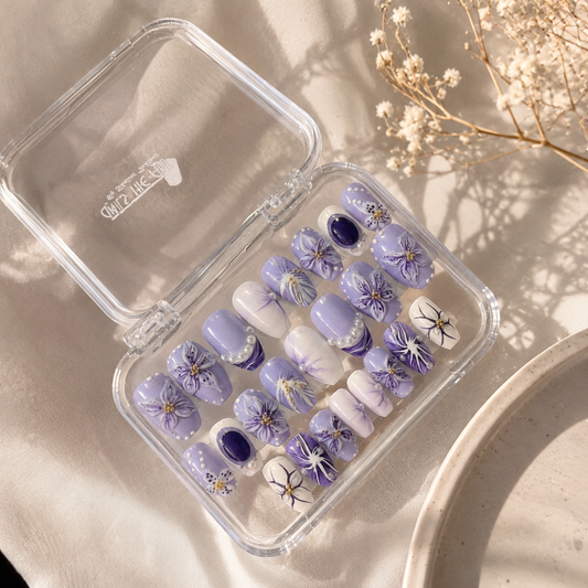 Lavender Bloom - 3D Floral Press - On Nails (Universal)