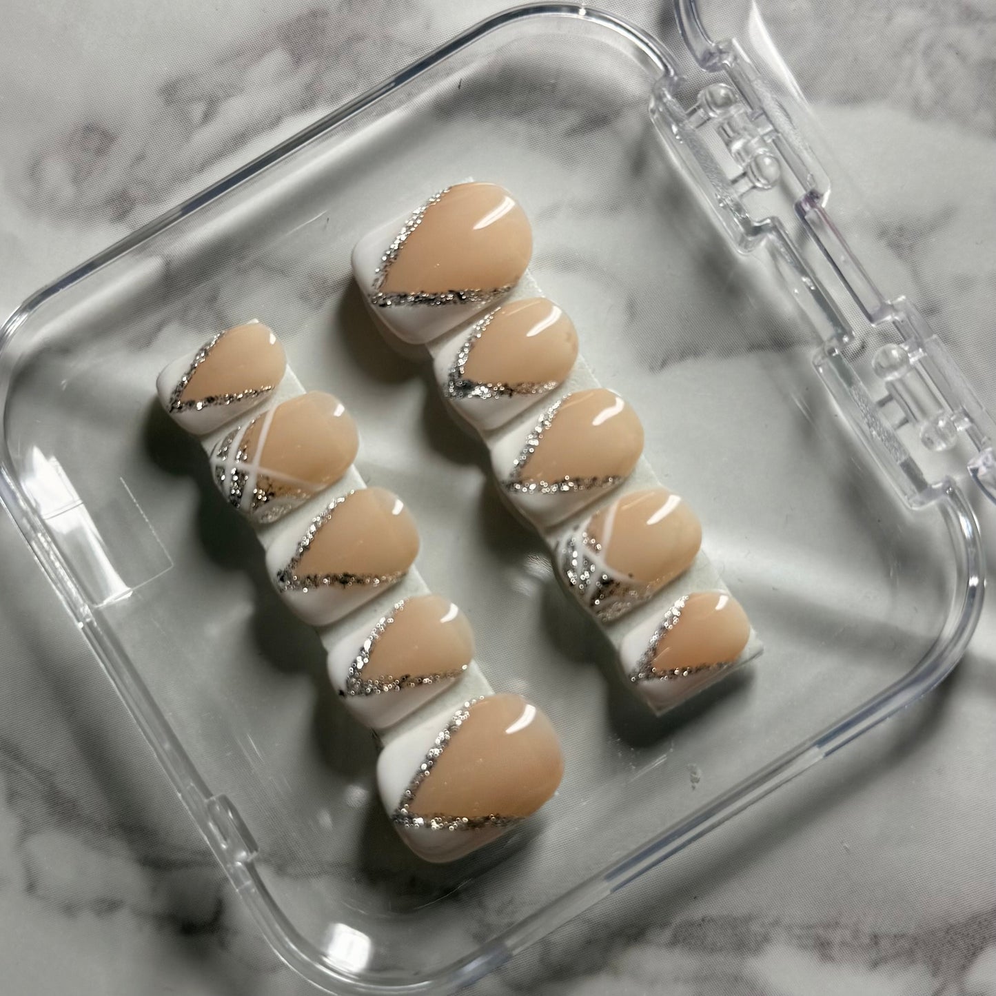 Champagne Swirl Press-On Nails (10 nails)