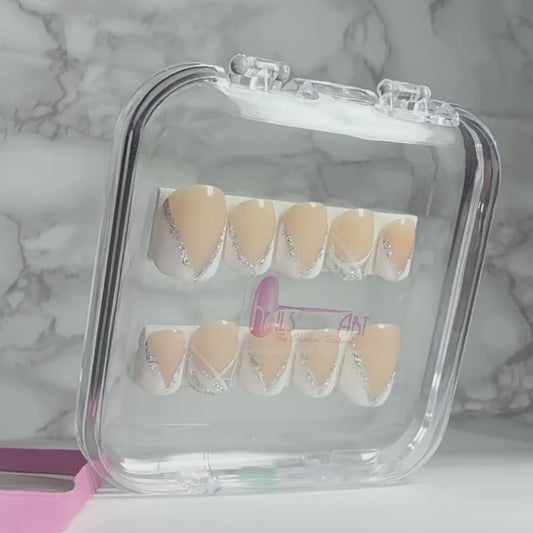 Champagne Swirl Press-On Nails (10 nails)
